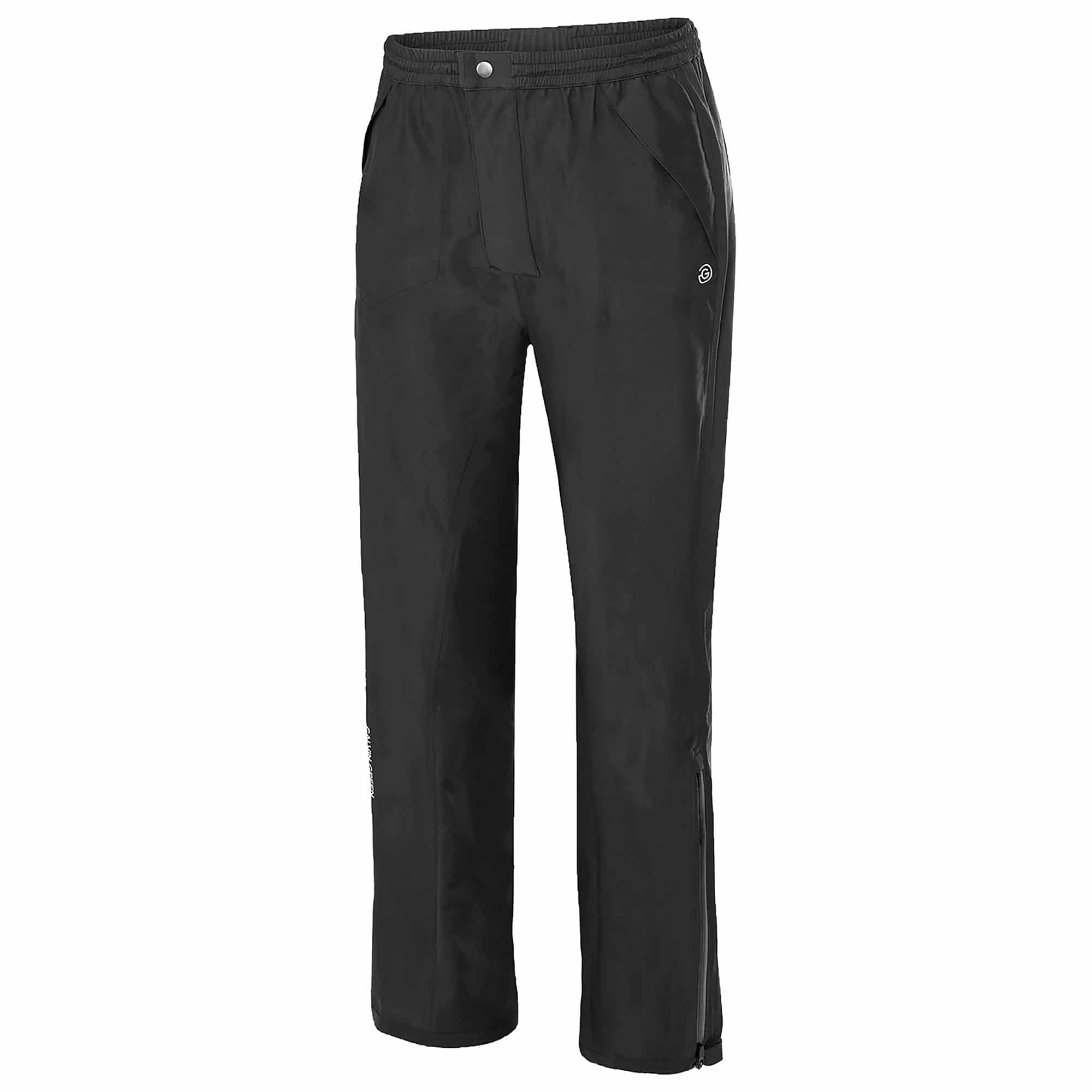 Galvin Green Arthur PacLite Gore-Tex Mens Waterproof Golf Trousers Black